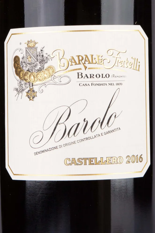 Этикетка Barale Fratelli Barolo Castellero in gift box 2016 1.5 л