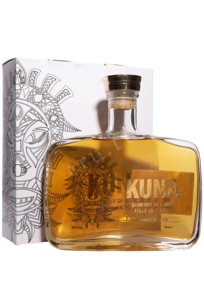Ром Kuna Davidoff Of Geneva Cigar Cask Finish in gift box  0.7 л