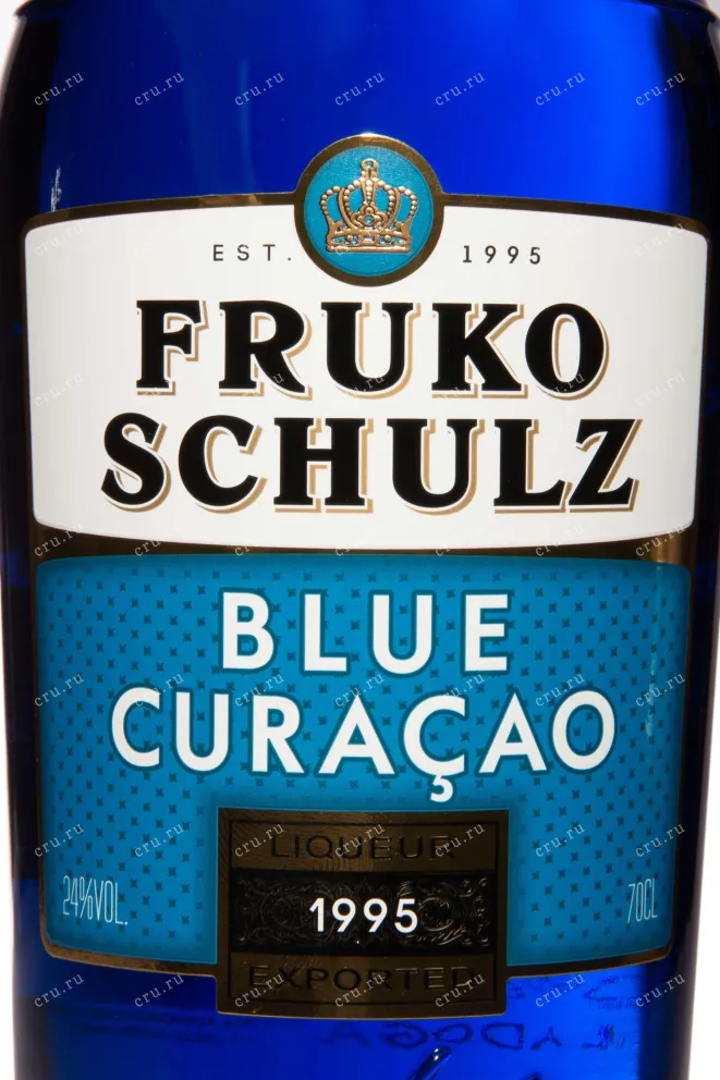 Этикетка Fruko Schulz Blue Curacao 0.7 л