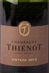 Этикетка Champagne Thienot Vintage 2012 0.75 л