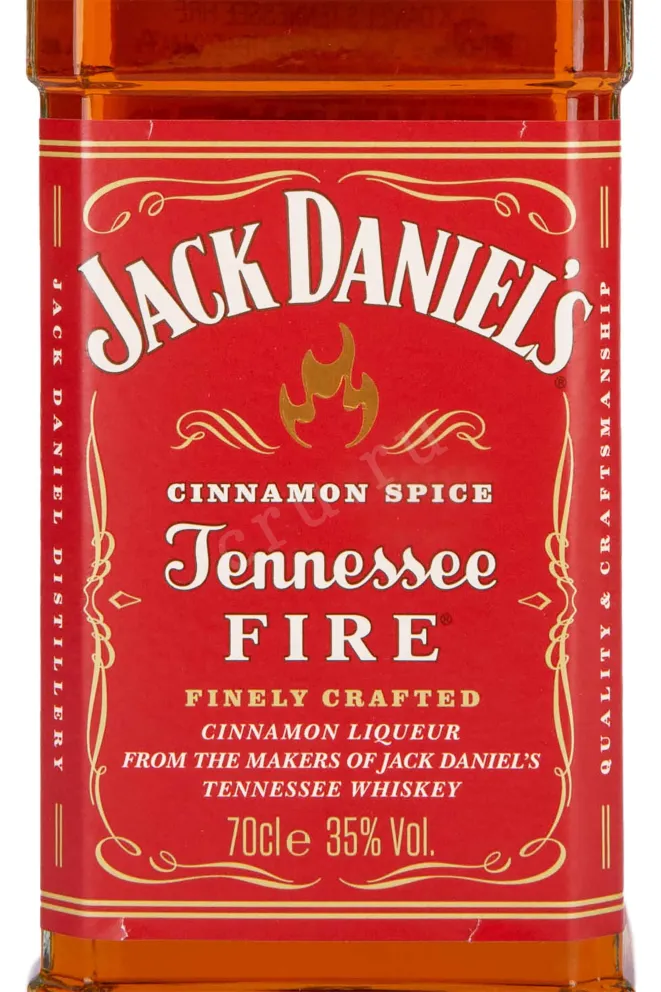 Этикетка Jack Daniels Tennessee Fire 0.7 л