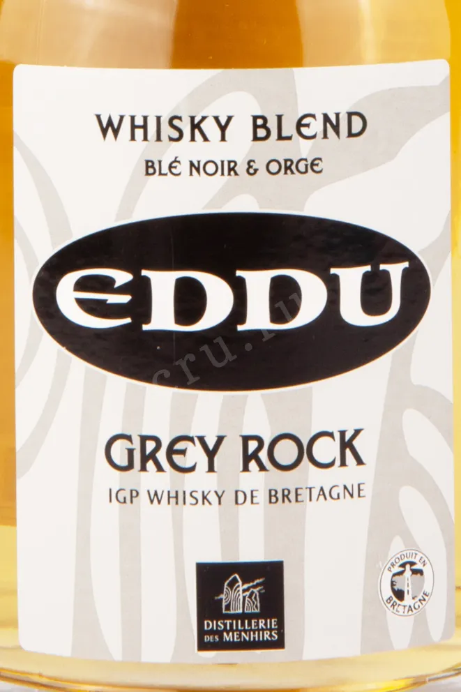 Этикетка виски Эдду Грей Рок 0.7
