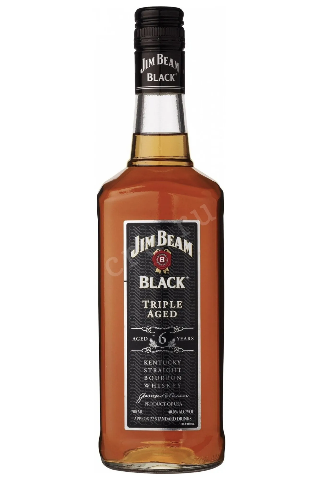 Фото — Виски Jim Beam Black 6 years  0.7 л
