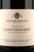 Этикетка Clos Vougeot Gran Cru Bouchard Pere & Fils 2013 0.75 л
