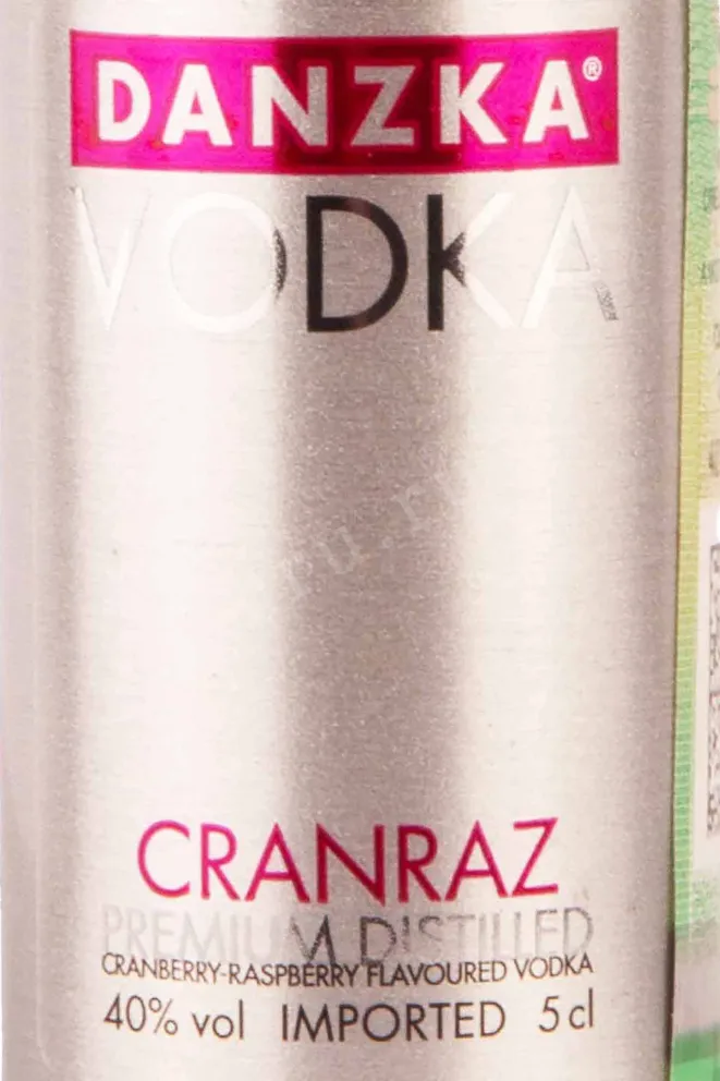 Этикетка Danzka Cranraz 0.05 л