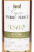 Этикетка Pierre Debect VSOP in gift box 2018 0.7 л