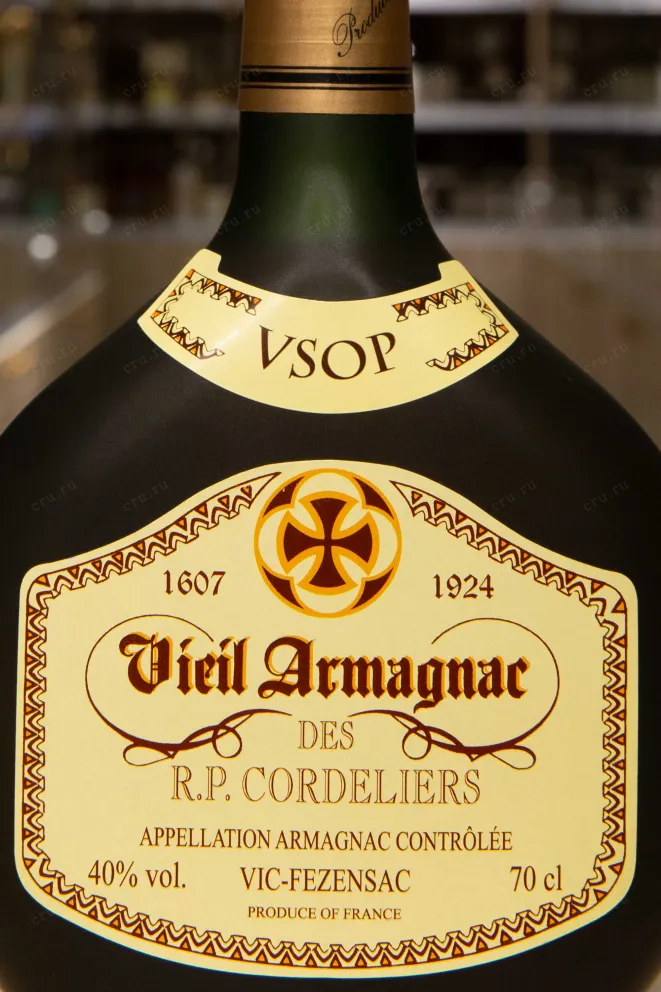 Этикетка Vieil des R.P.Cordeliers VSOP 0.7 л