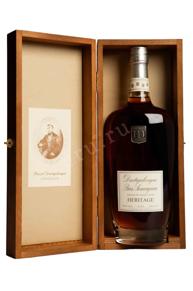 В деревянной коробке Dartigalongue Bas Armagnac Heritage in wooden box 0.7 л