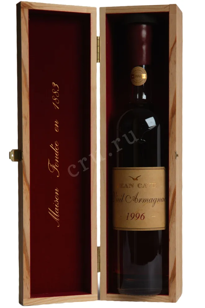 В деревянной коробке Jean Cave Vieil Armagnac 1996 AOC wooden box 1996 0.7 л