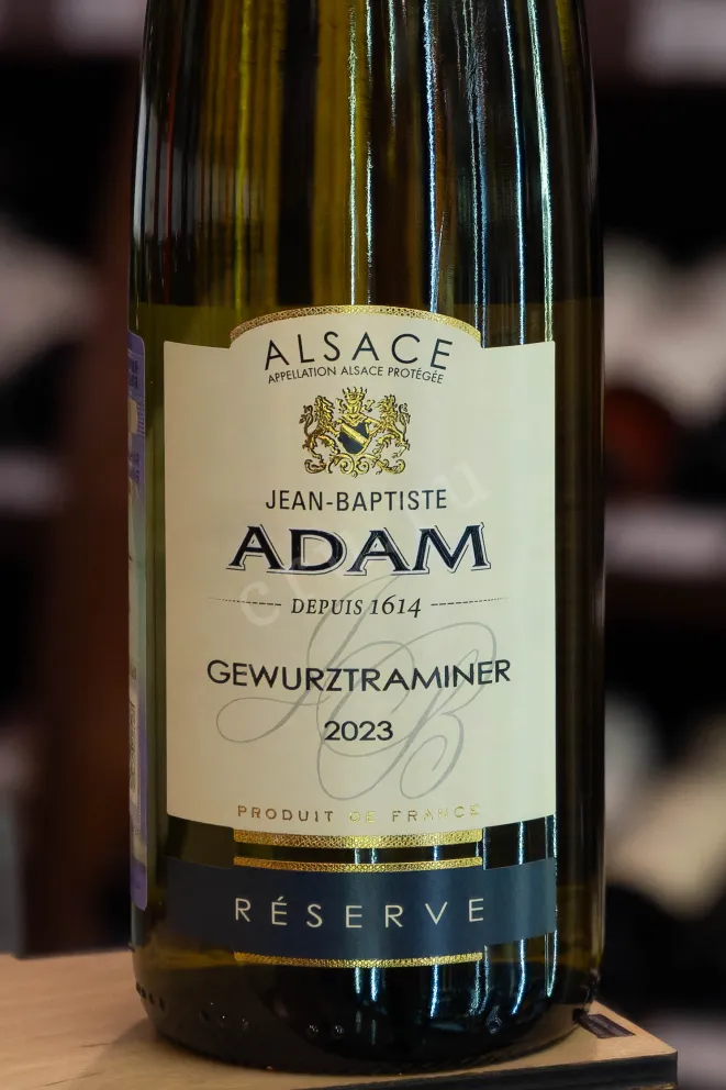 В магазине Крю Профи Jean-Baptiste Adam Gewurztraminer Reserve Alsace AOC 2023 0.75 л