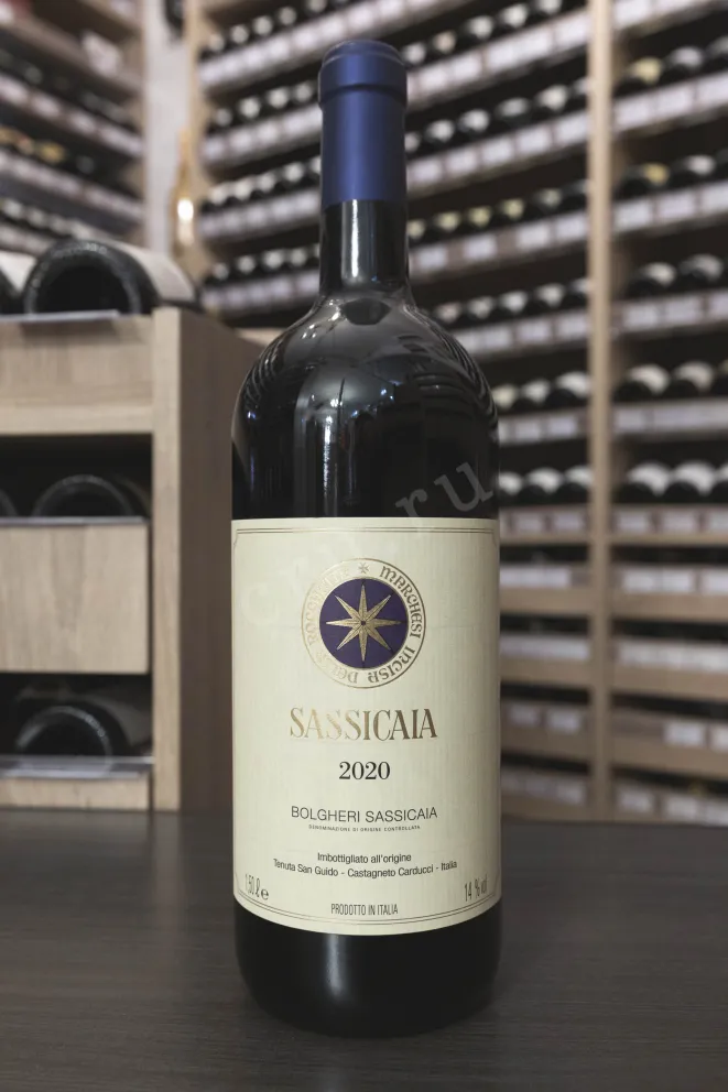 В магазине Крю Профи Sassicaia Bolgheri wooden box 2020 1.5 л