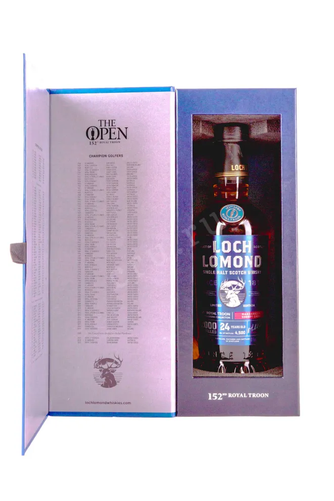 В подарочной коробке Loch Lomond Limited Edition Open Course Collection 152 Royal Troon 24 years old in gift box 0.7 л