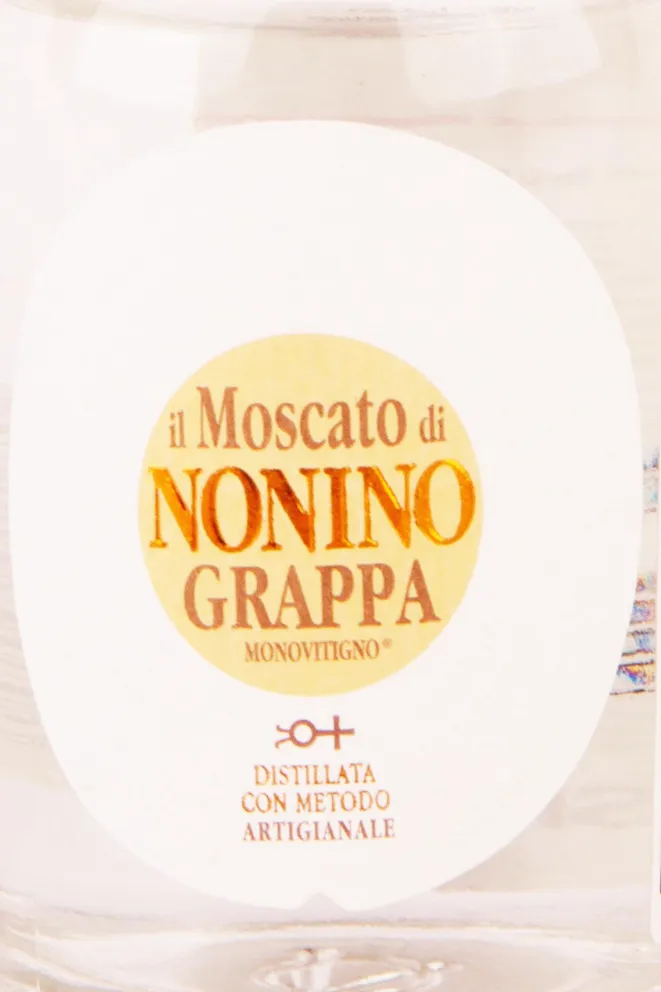 Этикетка Il Moscato di Nonino Monovitigno in giftbox 0.1 л