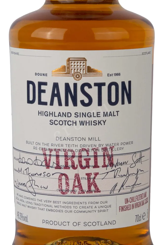 Виски Deanston Virgin Oak, gift box  0.7 л