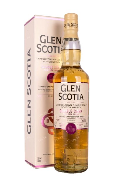 Виски Glen Scotia Double Cask Rum Finish gift box  0.7 л
