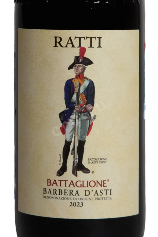 Этикетка Battaglione Barbera D'asti 2023 0.75 л