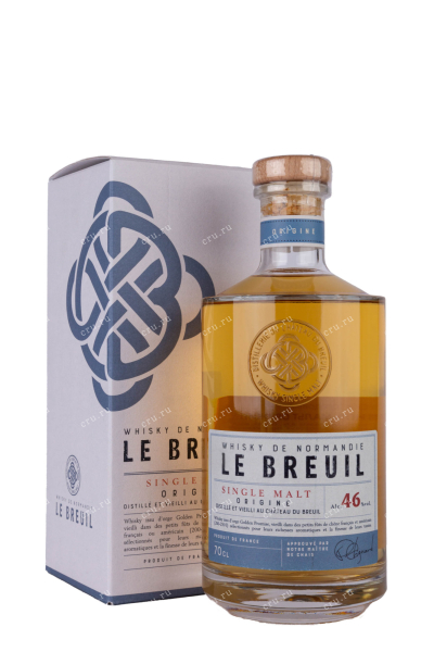 Виски Le Breuil Single Malt Origine gift box  0.7 л