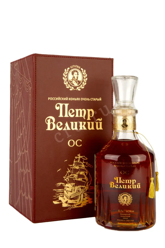 Коньяк Петр Великий ОС графин  0.7 л