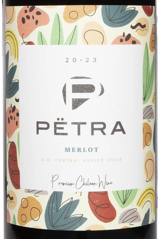 Этикетка Matetic Petra Merlo 2023 0.75 л