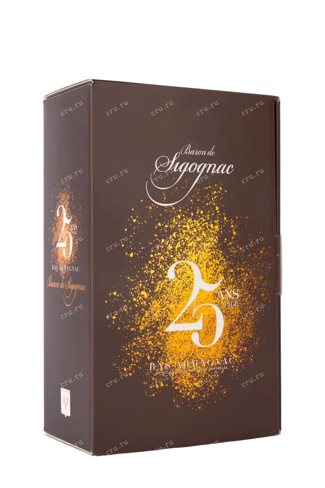 Подарочная коробка Armagnac Baron de Sigognac 25 Аns d'Аge in gift box 1995 0.7 л