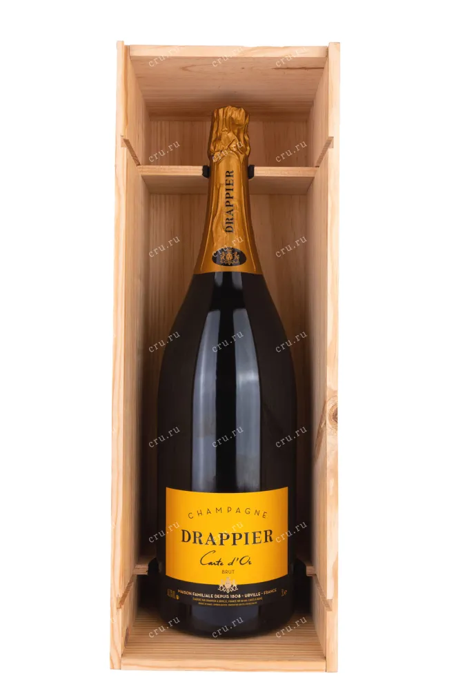 В деревянной коробке  Carte d'Or Drappier with gift box 2016 3 л