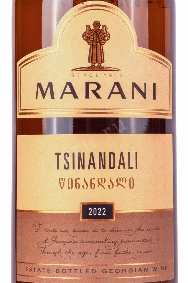 Этикетка Marani Tsinandali 2022 0.75 л