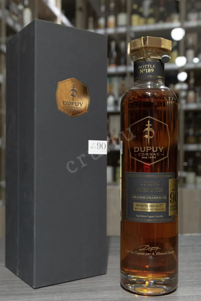 В магазине Крю Профи Dupuy Lot 90 Hors d'Age Grand Champagne AOC in gift box 0.7 л