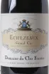 Этикетка Domaine du Clos Frantin Echezeaux Grand  Cru 2018 0.75 л