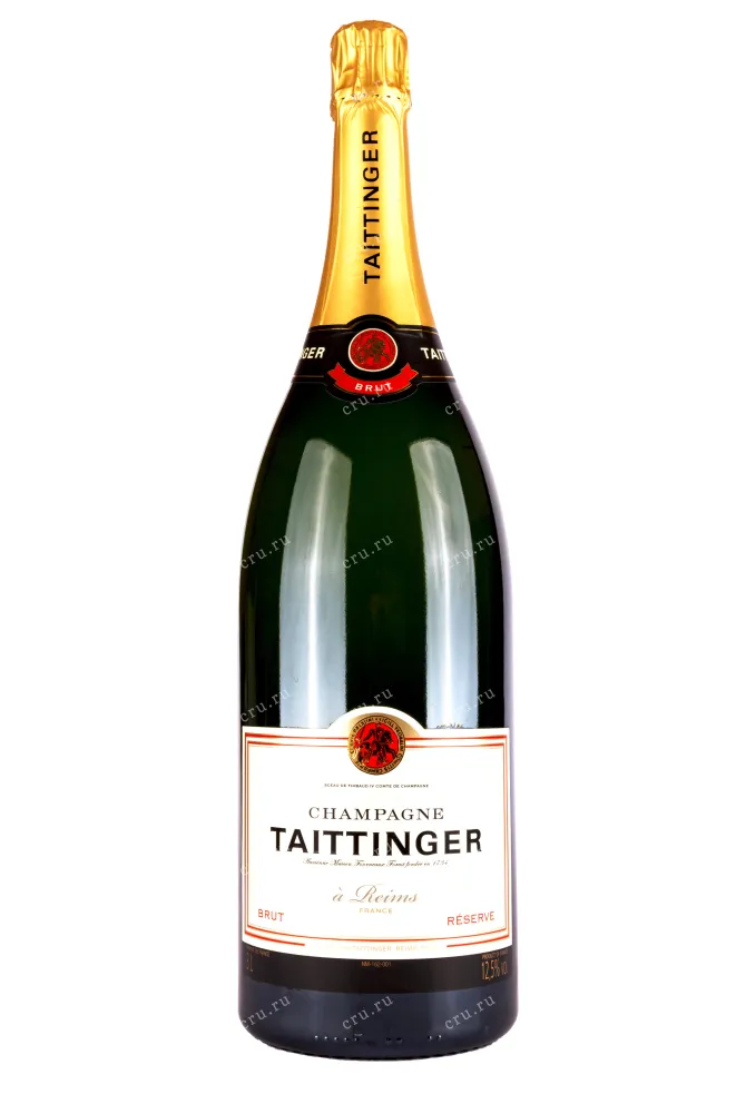 Бутылка Taittinger Brut Reserve wooden box 2016 3 л