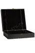 Gift Black Wooden Box For Three Bordeaux Bottles
