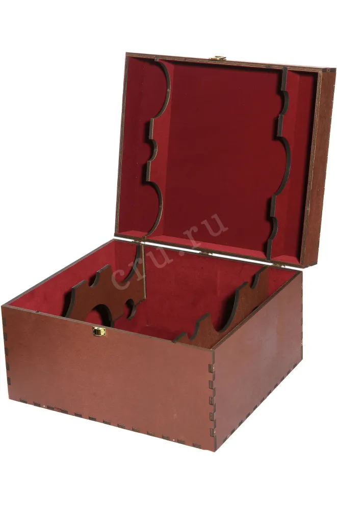 Деревянная коробка Gift Red Wooden Box For Six Bordeaux Bottles 0 л