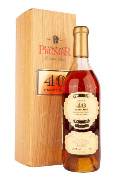 Коньяк Prunier 40 years  0.7 л
