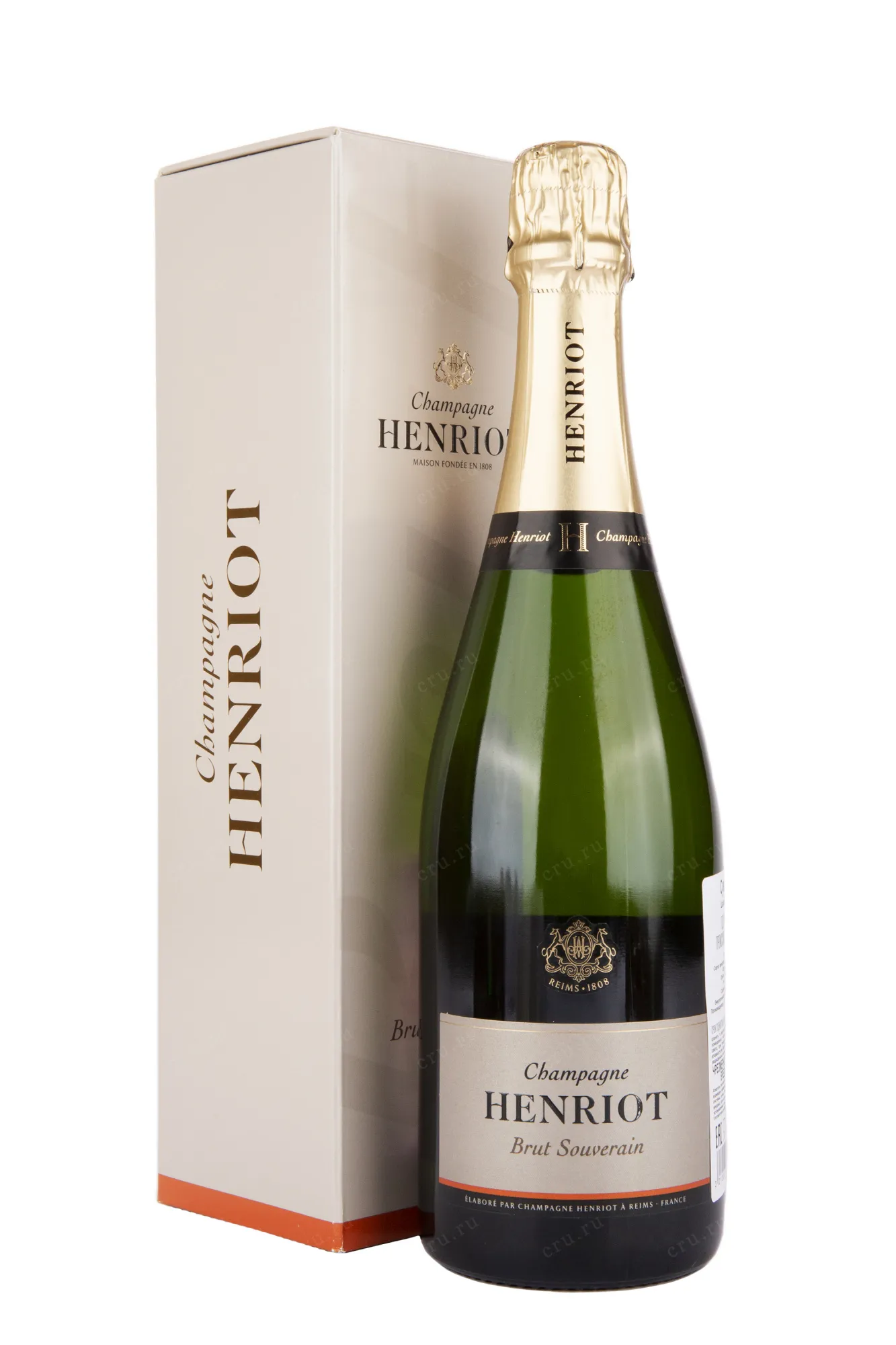 Фото — Шампанское Henriot Brut Souverain gift box  0.75 л