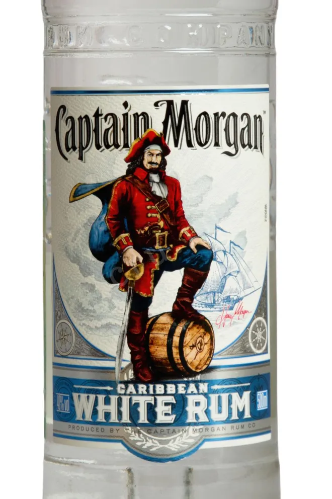 Этикетка Captain Morgan White 0.5 л