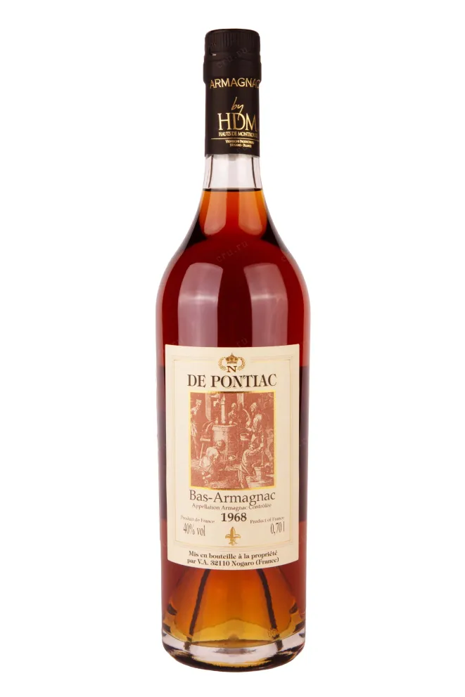 Бутылка De Pontiac 1968 0.7 л