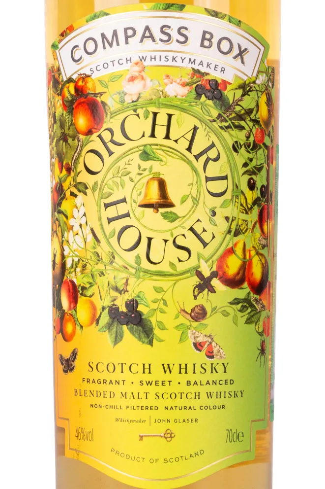 Этикетка  Компас Бокс Орчард Хаус 46% 0,7л в п/у Великоб 0.7 л