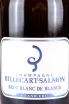 Этикетка Billecart-Salmon Brut Blanc de Blancs Grand Cru gift box 2015 0.75 л
