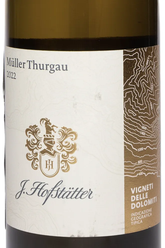 Этикетка Hofstatter Muller Thurgau Vigneti delle Dolomiti IGT 2022 0.75 л