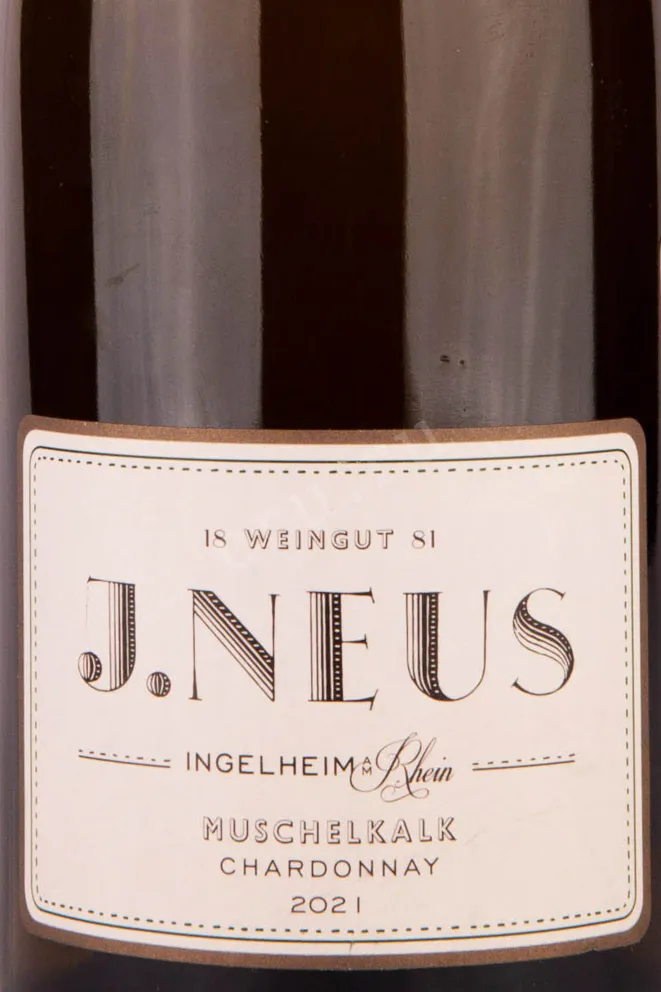 Этикетка J.Neus Muschelkalk Chardonnay 2021 1.5 л