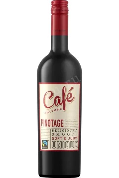 Вино Cafe Culture Pinotage Western Cape 2024 0.75 л