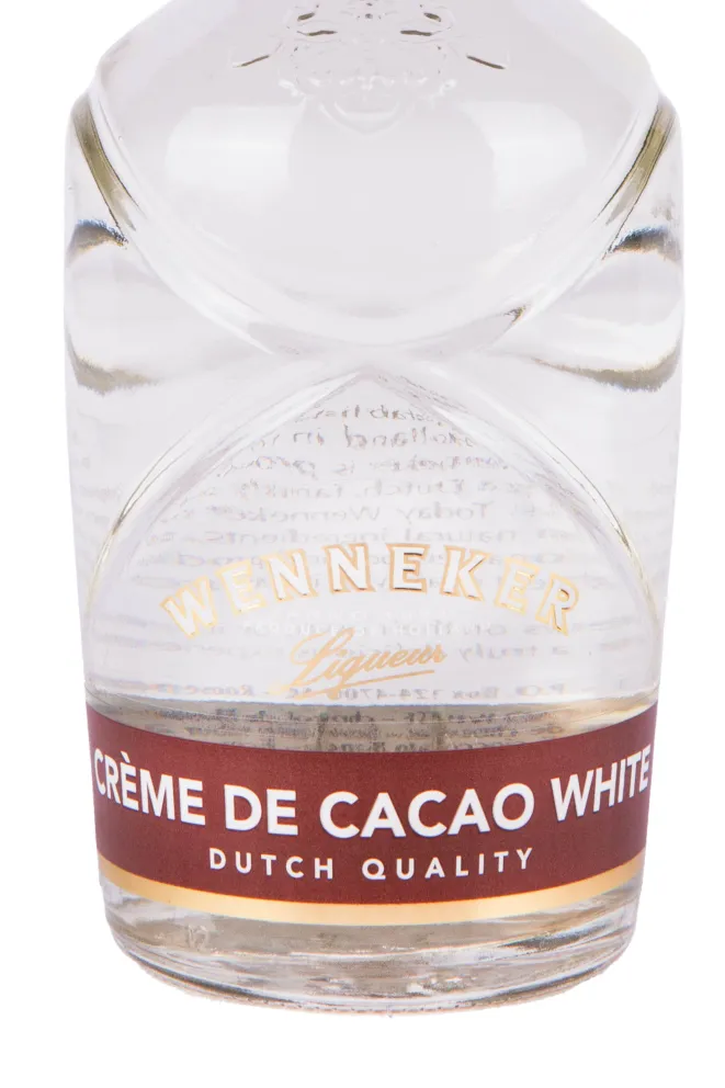 Этикетка ликера Веннекер Белый Какао 0.75