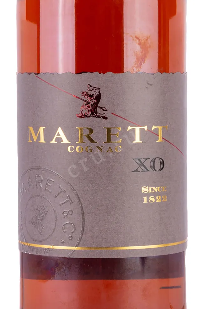 Этикетка Marett XO wooden box 2009 0.7 л