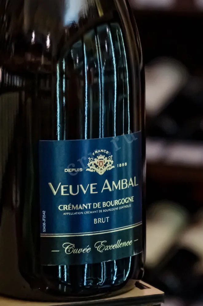 В магазине Крю Профи Veuve Ambal Cuvee Excellence Brut Cremant de Bourgogne 2022 0.75 л
