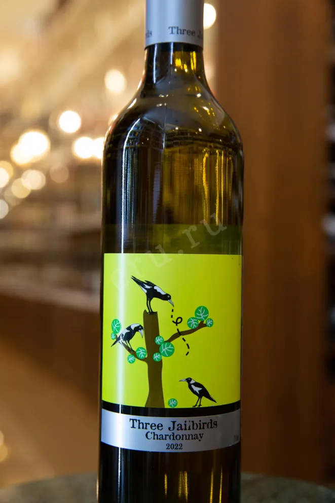 Вино Three Jailbirds Chardonnay 2022 0.75 л