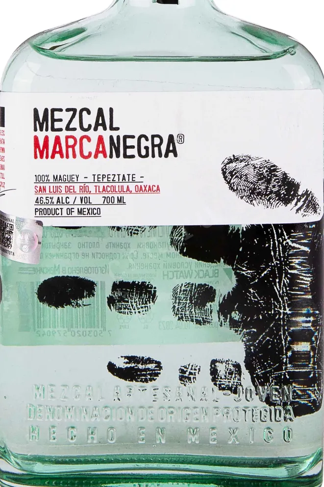 Этикетка Marca Negra Tepeztate 0.7 л