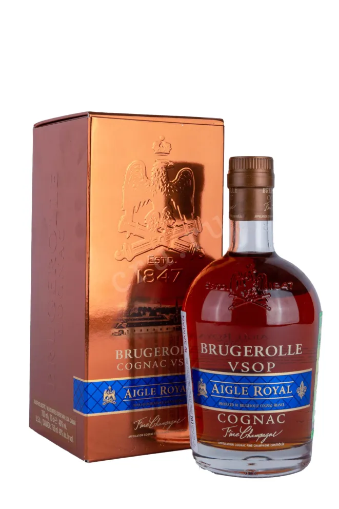 Коньяк Brugerolle Aigle Royal VSOP 4 years gift box  0.7 л