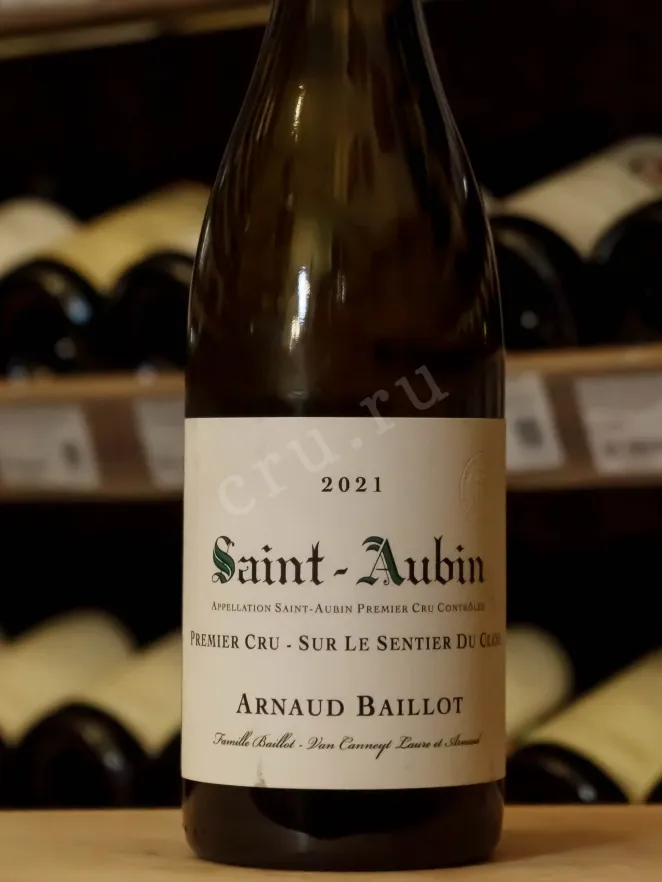 В магазине Крю Профи Arnaud Baillot Saint-Aubin Sur Le Sentier du Clou Premier Cru 2021 0.75 л