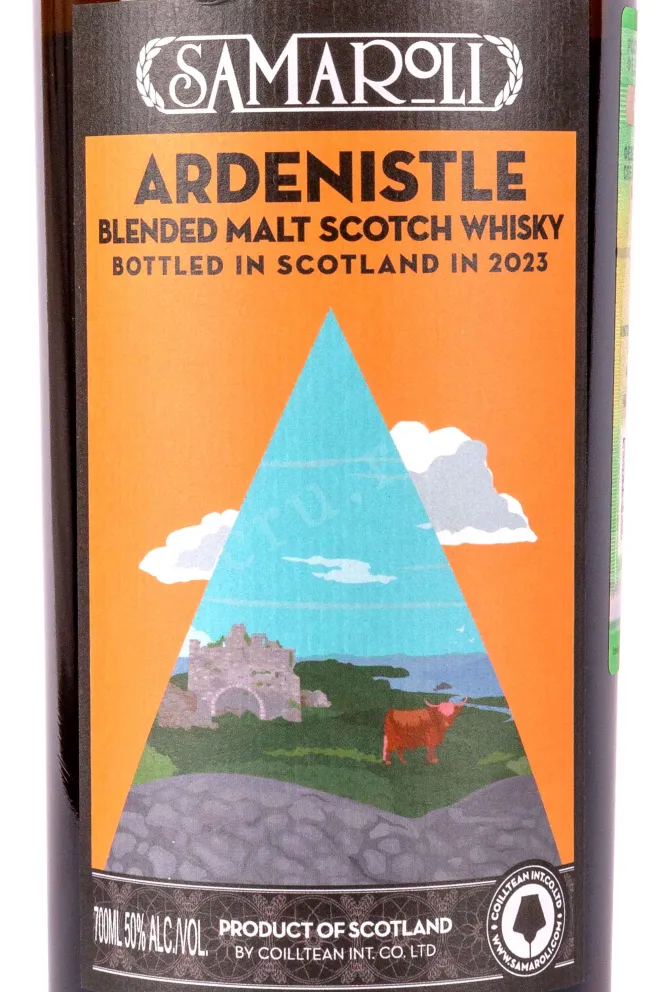 Этикетка Samaroli Ardenistle in gift box 0.7 л
