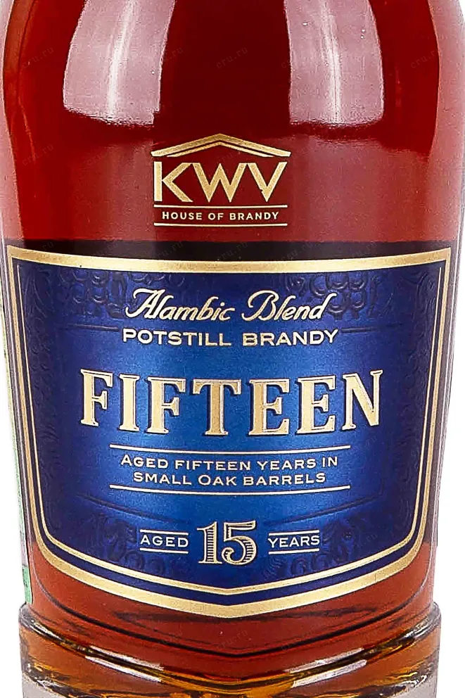 Этикетка KWV 15 years in giftbox 0.75 л
