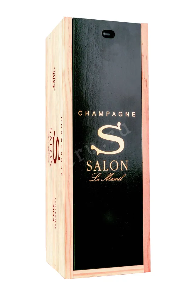 Деревянная коробка Salon Le Mesnil Blanc de Blancs in wooden box 0.75 л